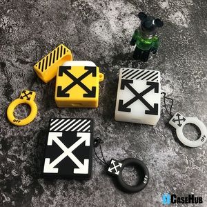 OFF White Suitcase Luggage Box AirPods Case Cover